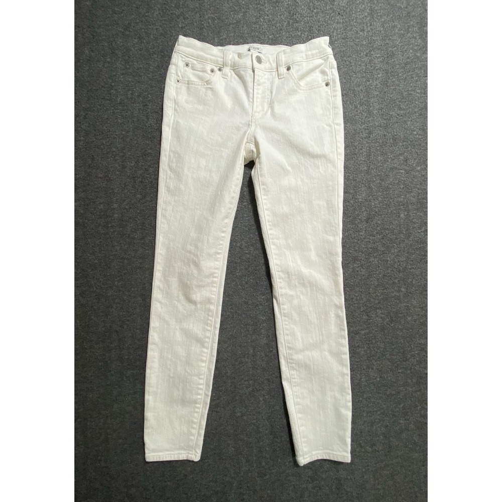 J. Crew Pants Womens White Denim Jeans Straight Casual Size 24/28